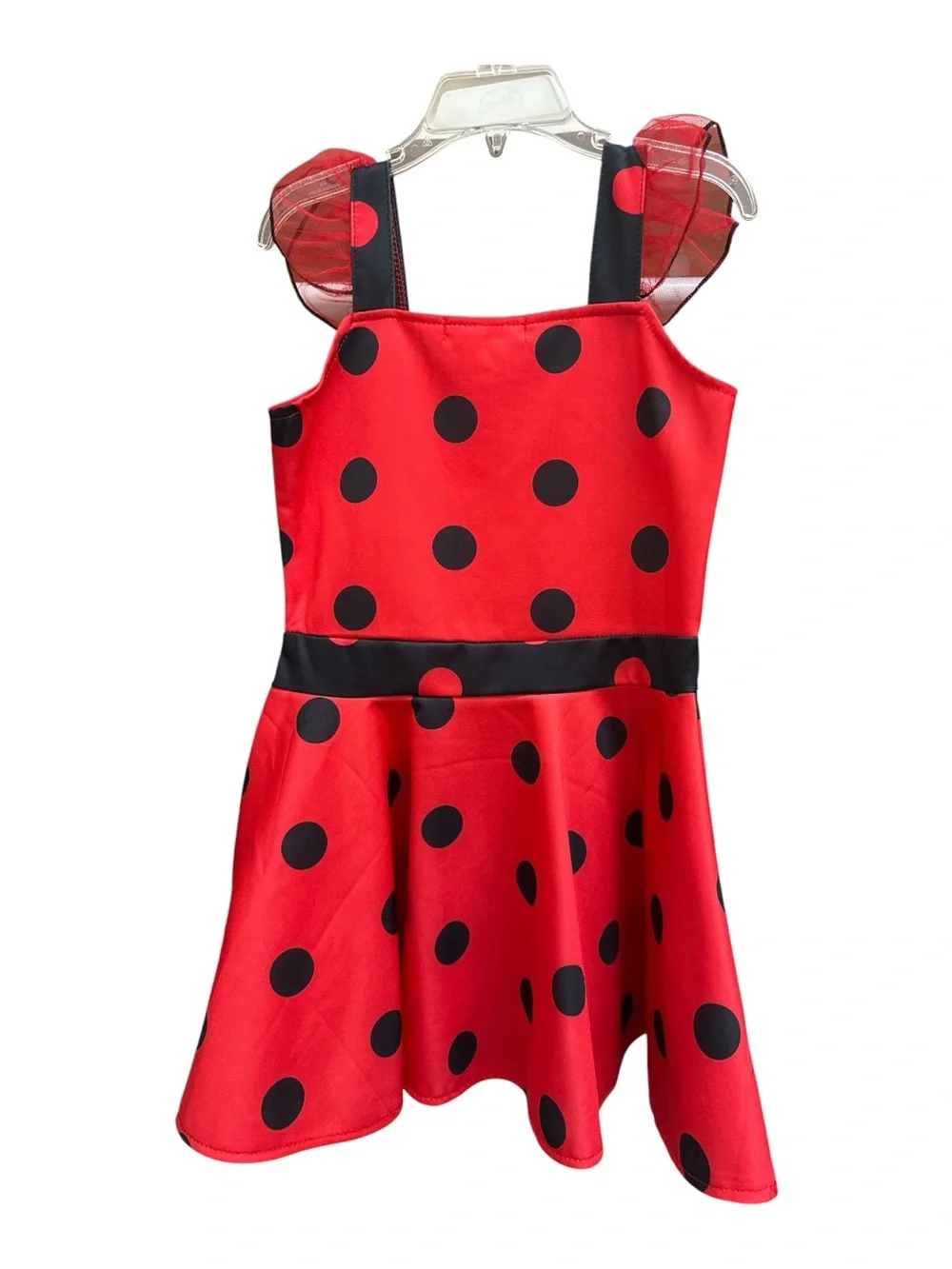 Dressy Daisy Girls Ladybug Costume Dress Polka Dot Size 120 (approx. 5-6 Years)